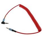 CAVO AUDIO A SPIRALE JACK 3.5MM 1.8MT ROSSO LINK