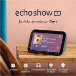 ECHO SHOW 5 3A GENEAZIONE Schermo touch intelligente e compatto, con Alexa: controllo della Casa Intelligente ANTRACITE