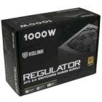 KOLINK REGULATOR ALIMENTATORE ATX 1.000W MODULARE CERTIFICAZIONE 80+ GOLD RAFFREDDAMENTO ATTIVO BLACK