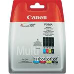 CART. CANON CLI-551 MULTIPACK BK+COLOR