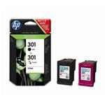 CART. HP 301 BK + 301 COL. PACK