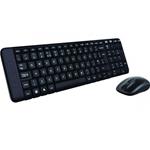 TASTIERA E MOUSE WIRELESS LOGITECH MK220 NERA