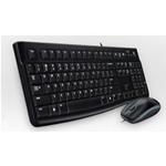 TASTIERA E MOUSE LOGITECH USB MK120 NERA