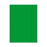 CARTELLINA A4 3 LEMBI 23X33 CON ELASTICO BREFIOCART VERDE