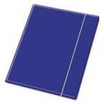 CARTELLINA A4 3 LEMBI 23X33 CON ELASTICO  BLU