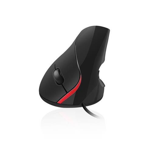 ewent mouse ergonomico con impugnatura verticale 1000dpi usb black