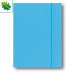 CARTELLINA A4 3 LEMBI 23X33 CON ELASTICO BREFIOCART CELESTE