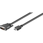 CAVO VIDEO HDMI DVI/D 2MT EWENT NERO