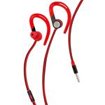 AURICOLARE CON MICROFONO SPORT AREA  NERO/ROSSO