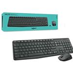 TASTIERA E MOUSE WIRELESS LOGITECH MK235 NERA