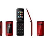 SAIET LIKE MC20 DOPPIO DISPLAY 2.4" DUAL SIM TORCIA RADIO FOTOCAMERA FLIP ATTIVO ROSSO