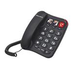 TELEFONO BILLY 201 3 MEMORIE DIRETTE TRAMITE TASTI PERSONALIZZABILI FUNZIONE VIVAVOCE NERO MAJESTIC