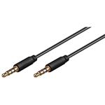 CAVO AUDIO STEREO JACK 4 POLI M/M 2MT EWENT NERO
