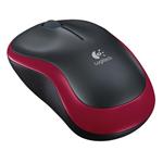 MOUSE WIRELESS LOGITECH M185 ROSSO/NERO