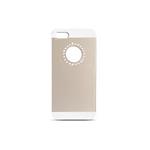 COVER IPHONE 5 + PELLICOLA HARD COVER DIAMOND ARGENTO