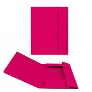 CARPETTA CON ELASTICO WOW FUCSIA MET FORMATO A4 CON 3 LEMBI CARTONCINO  PLASTIFICATO