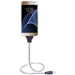 CAVO USB FLESSIBILE MODELLABILE 65CM MICRO PER SUPPORTO SMARTPHONE GRIGIO LINK