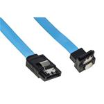 CAVO HD SATA 3 0,5MT CON ANGOLO 90° AZZURRO LINK 