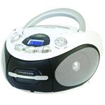 LETTORE COMPACT DISC MP3 PORTATILE RADIO REGISTRATORE A CASSETTA INGRESSO USB MAJESTIC BIANCO AH 2387R