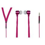 AURICOLARE STEREO E MIC. CON JACK 3.5MM CAVO PIATTO IN TELA 1.2MT LINK ROSA