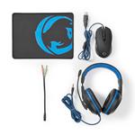 Kit da Gioco Combinato | 3-in-1 | Cuffie, Mouse e Tappetino Mouse NEDIS