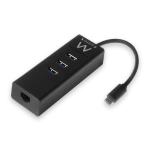 Ewent EW1053 Lecteur de carte à puce et d'identification sans contact NFC  USB 2.0 Noir