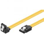 CAVO HD SATA 3 1MT CON CLIP ANGOLARE GIALLO