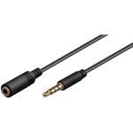 CAVO PROLUNGA AUDIO JACK M/F 4 POLI 1MT NERO LINK