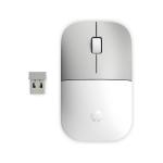 HP Z3700 MOUSE WIRELESS TECNOLOGIA LED BLUE 1200 DPI 3 PULSANTI ROTELLA SCORRIMENTO RICEVITORE USB WIRELESS 2.4 GHZ CERAMICA WHITE