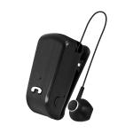 AURICOLARE BLUETOOTH 4.2 BACK3 CON FILO RETRAIBILE AREA NERO