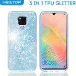 3 IN 1 PC TPU GLITTER COVER APPLE IPHONE 11 PRO (APPLE - Iphone 11 Pro - Azzurro)