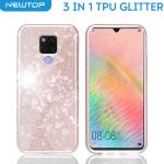 3 IN 1 PC TPU GLITTER COVER HUAWEI Y5 2018 - 7S (HUAWEI - Y5 2018 - Honor 7s - Fuxia)