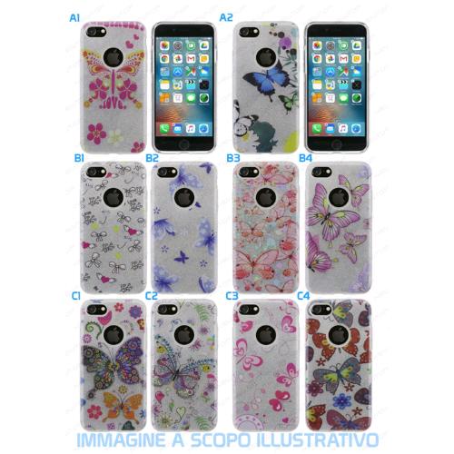 3 IN 1 PC TPU GLITTER MIX BUTTERFLY COVER SAMSUNG GALAXY A10 (SAMSUNG - Galaxy A10 - Mix batterfly)