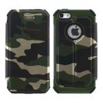 ARMOR CAMUFLAGE FLIP COVER IPHONE 5G-5S-5SE (APPLE - Iphone 5G-5S-5SE - Verde camuflage)
