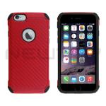 ARMOR CARBON COVER IPHONE 6G-6S (APPLE - Iphone 6 - 6S - Rosso)