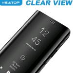 CLEAR VIEW COVER HUAWEI Y6 2018 (HUAWEI - Y6 2018 - Nero lucido)