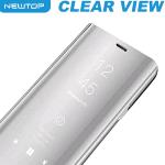 CLEAR VIEW COVER SAMSUNG GALAXY A40 (SAMSUNG - Galaxy A40 - Argento cromato)