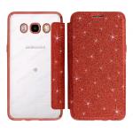 ELETRIC FLIP GRITTER TPU CASE COVER SAMSUNG GALAXY J5 2016 (SAMSUNG - Galaxy J5 2016 - J510 - Rosso cromato)