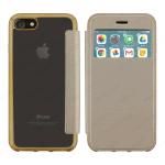 ELETRIC FLIP VIEW TPU CASE COVER IPHONE 7 - 8 (APPLE - Iphone 7 - Oro cromato)