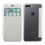 ELETRIC FLIP VIEW TPU CASE COVER IPHONE 7 - 8 PLUS (APPLE - Iphone 7 Plus - Argento cromato)