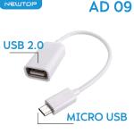 NEWTOP AD09 ADATTATORE MICRO USB/USB2.0