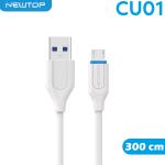 NEWTOP CU01 CAVO 300CM USB/MICRO USB2.0 (Micro usb - V8 -i9500 - 300cm)