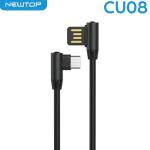 NEWTOP CU08 ANGULAR CAVO 100CM USB/TYPE-C (Type-C 100cm - Nero)