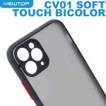 NEWTOP CV01 SOFT TOUCH BICOLOR COVER APPLE IPHONE 12 (APPLE - Iphone 12 - Nero)