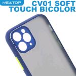 NEWTOP CV01 SOFT TOUCH BICOLOR COVER APPLE IPHONE 12 PRO MAX (APPLE - Iphone 12 Pro Max - Blu)