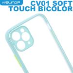 NEWTOP CV01 SOFT TOUCH BICOLOR COVER SAMSUNG GALAXY A21S (SAMSUNG - Galaxy A21S - Azzurro)