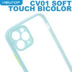 NEWTOP CV01 SOFT TOUCH BICOLOR COVER SAMSUNG GALAXY A72 4G - 5G (SAMSUNG - Galaxy A72 5G - Azzurro)