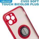 NEWTOP CV05 SOFT TOUCH BICOLOR PLUS COVER APPLE IPHONE 12 (APPLE - Iphone 12 - Rosso)