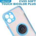 NEWTOP CV05 SOFT TOUCH BICOLOR PLUS COVER APPLE IPHONE XS MAX (APPLE - iPhone XS MAX - Azzurro)