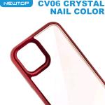 NEWTOP CV06 CRYSTAL NAIL COLOR COVER APPLE IPHONE XS MAX (APPLE - iPhone XS MAX - Rosso)